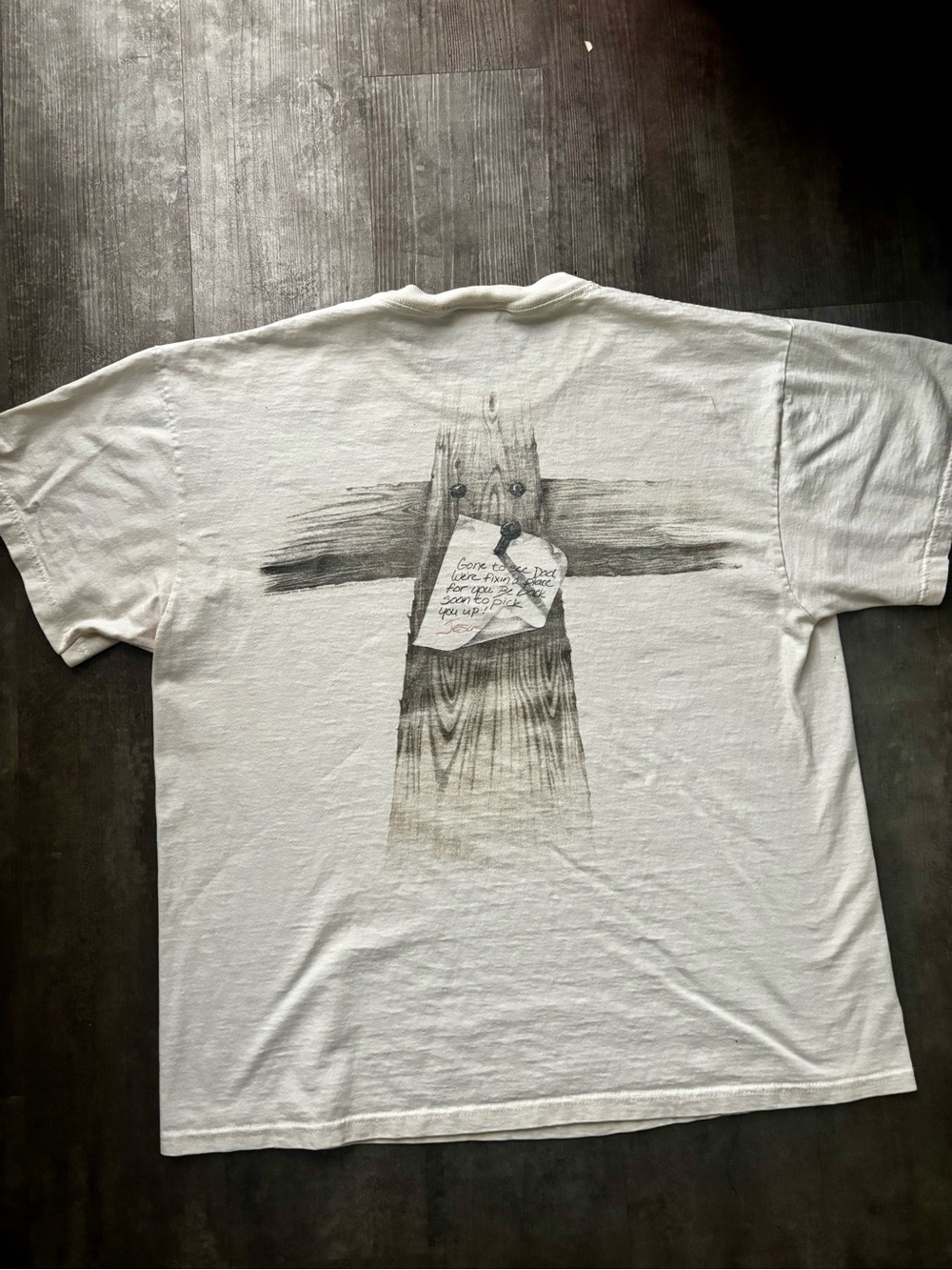 1993 Living Epistles "Gone to See Dad" Vintage Christian Graphic Tee. - Picture 4 of 5